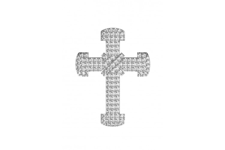 Sparkling Cross pendant with diamonds